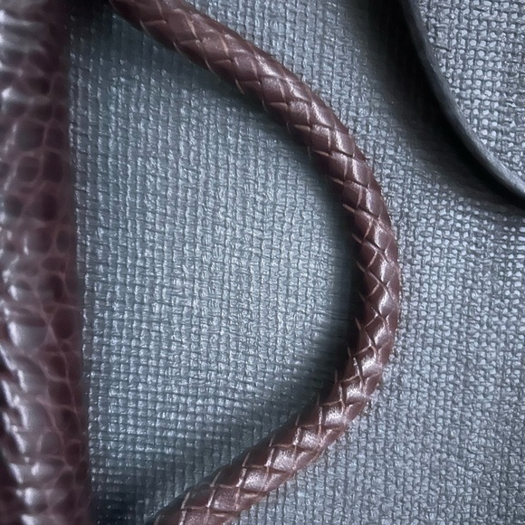 Brighton Rich Brown Embossed Wristlet with Silver Details - Picture 12 of 13